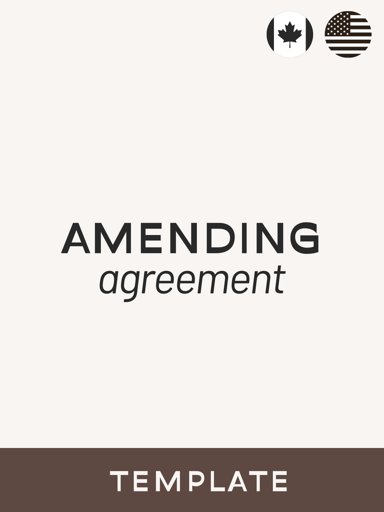Amending Agreement - Contracts Market