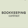 Bookkeeping contract bundle with Canadian and American flags on a beige background