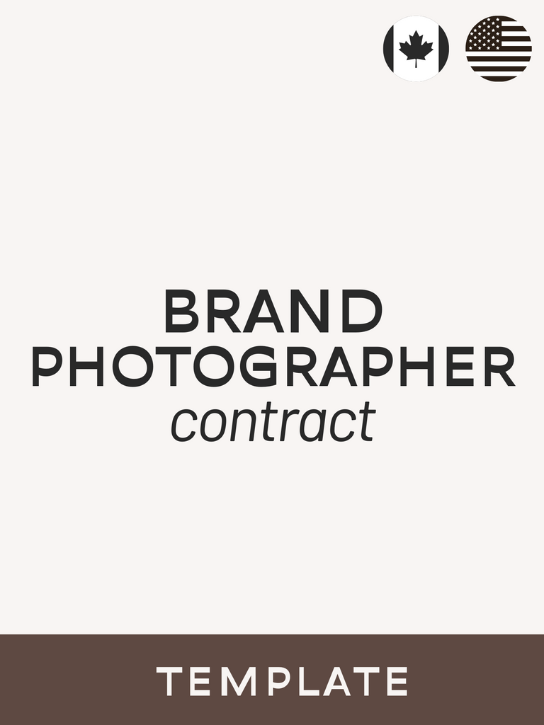 Brand Photographer Contract Template - Contracts Market