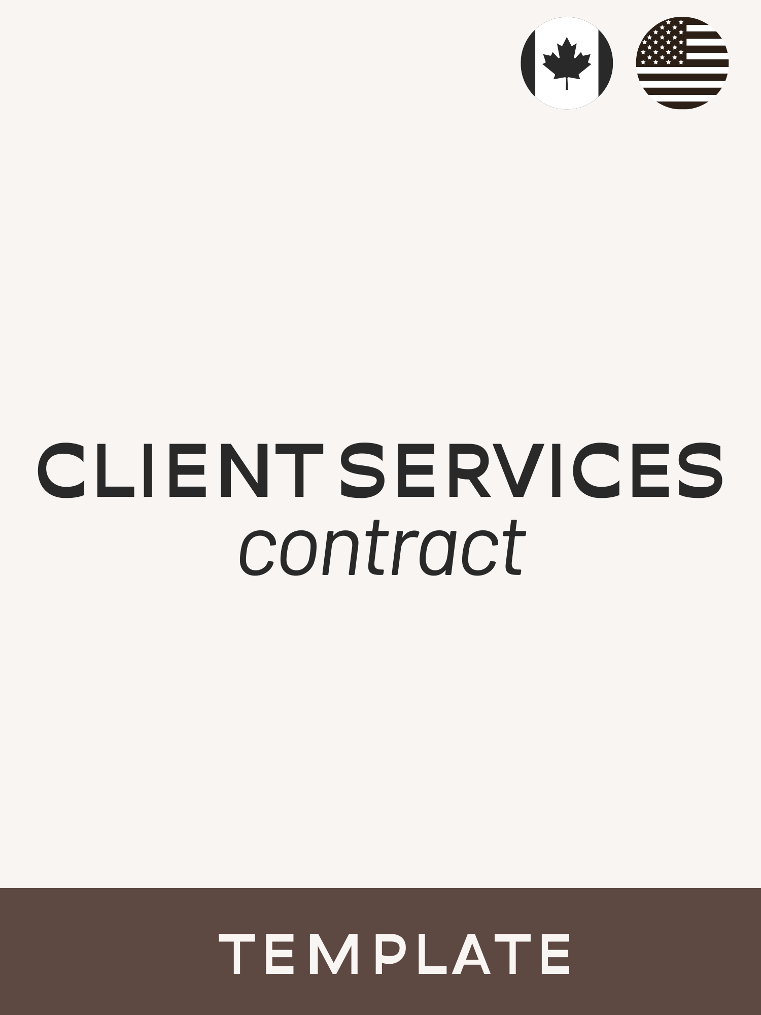 Client Services Contract Template - Contracts Market