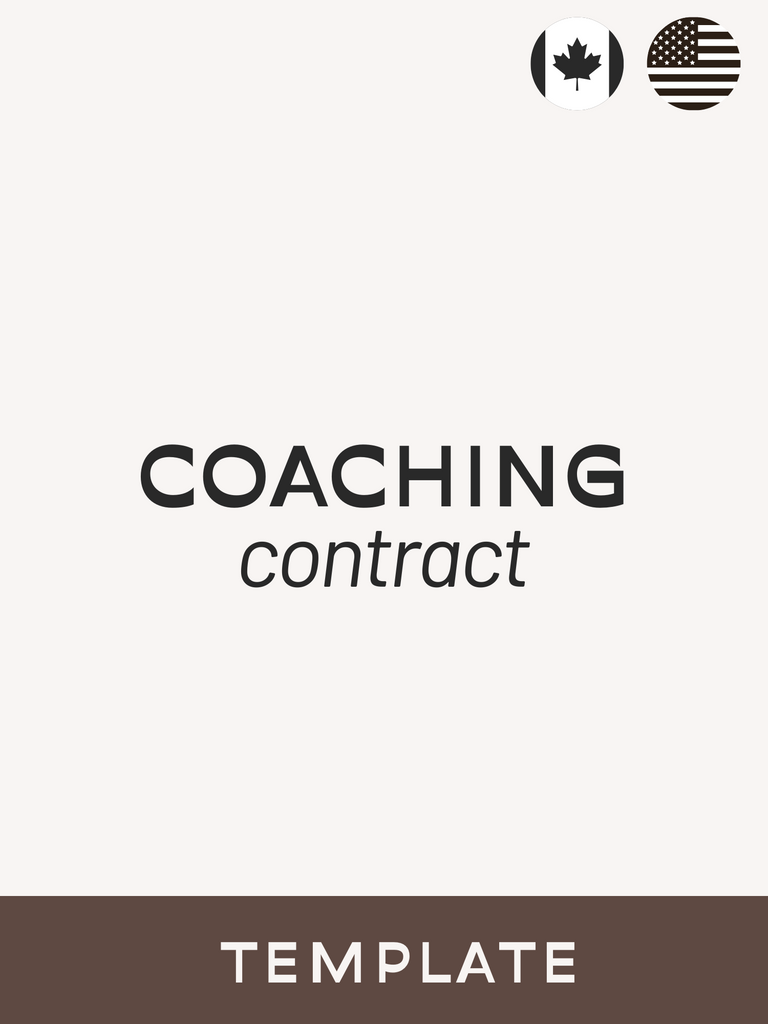 Coaching Contract Template - Contracts Market