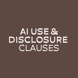 AI Use and disclosure clause contracts market template