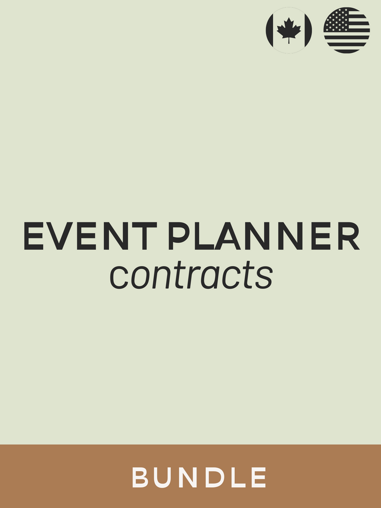 Event Planner Contract Template bundle