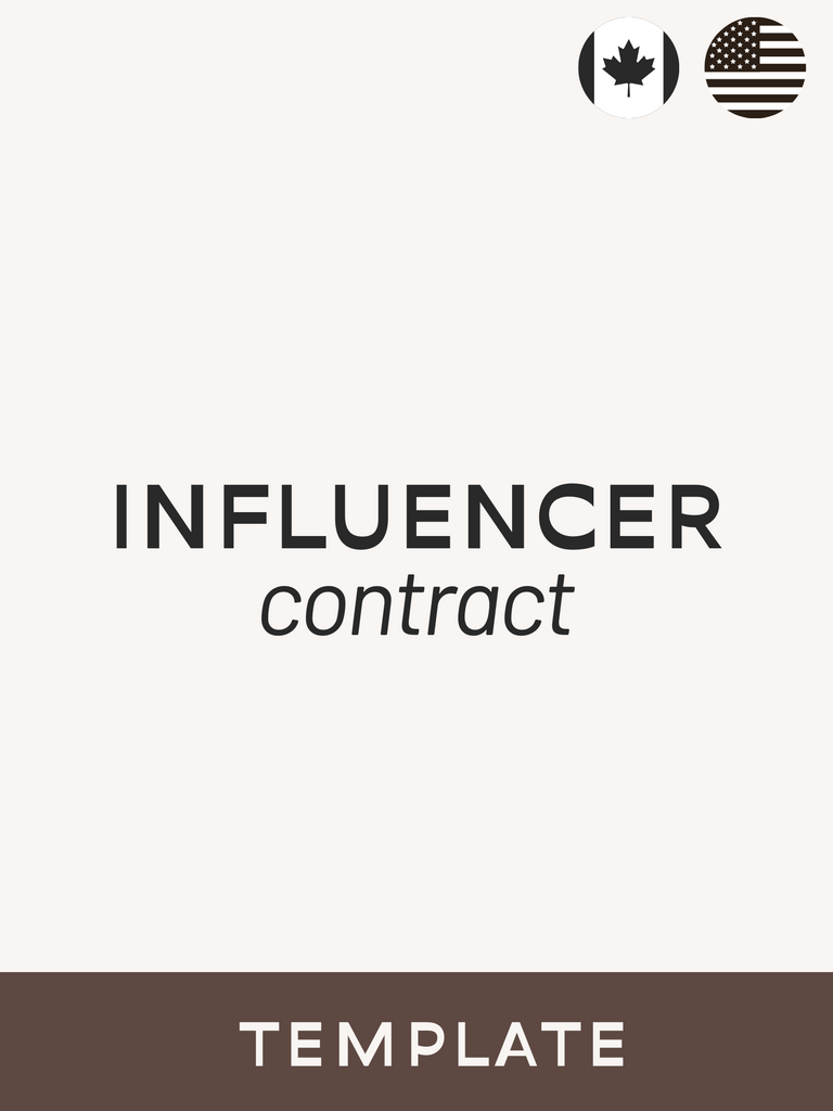 Influencer Contract Template
