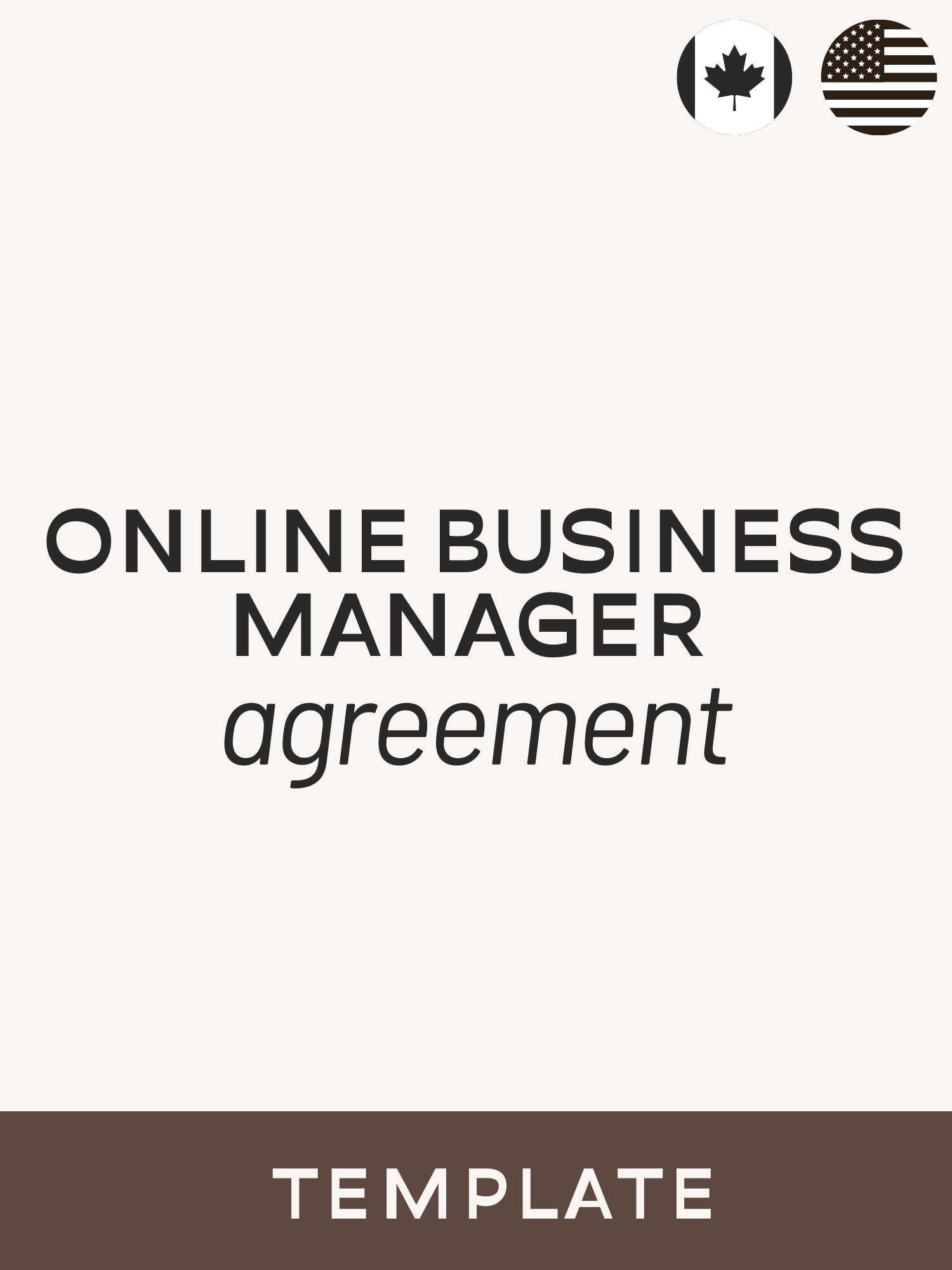 Online Business Manager Contract Template - Contracts Market
