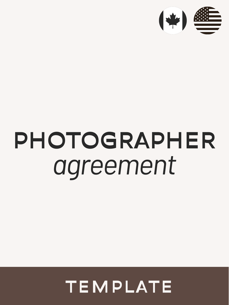 Photographer Contract - Contracts Market
