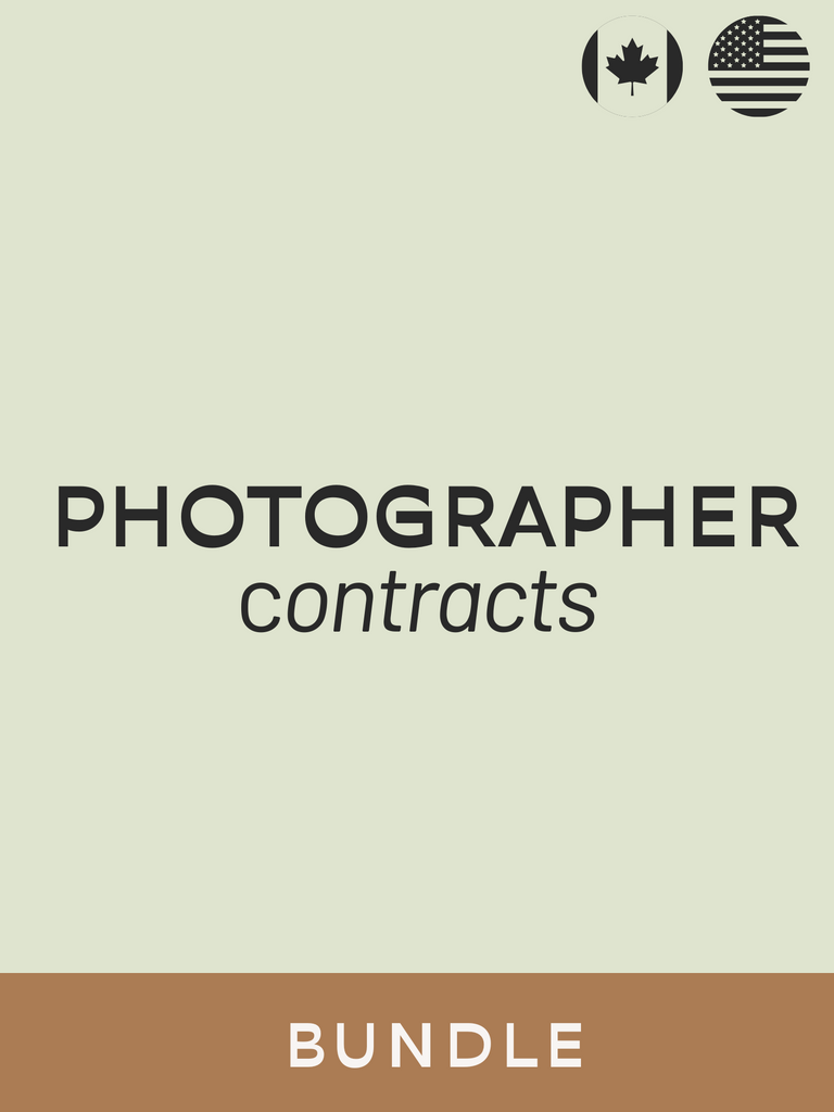 Photographer Contract Bundle (Value: $982)