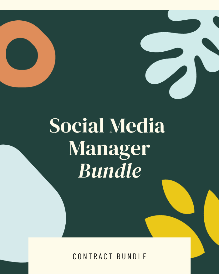 Social Media Manager Contract Bundle 