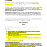 Membership Terms - Contracts Market