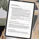 AI Disclosure Clause Template shown on a tablet, ready to insert into a client services agreement